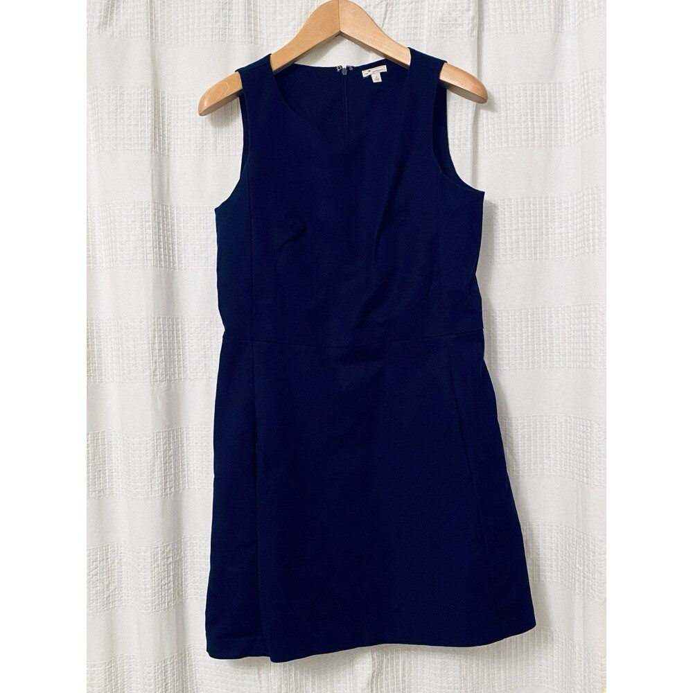 Gap Navy Blue Sleeveless Shift Dress Small w/ Pockets Sz 12 Casual Everyday Work